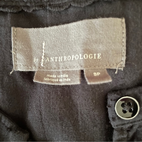 Anthropologie Ismene Jacquard cutout crochet lace Black Tiered Tunic Mini Dress - Picture 10 of 11